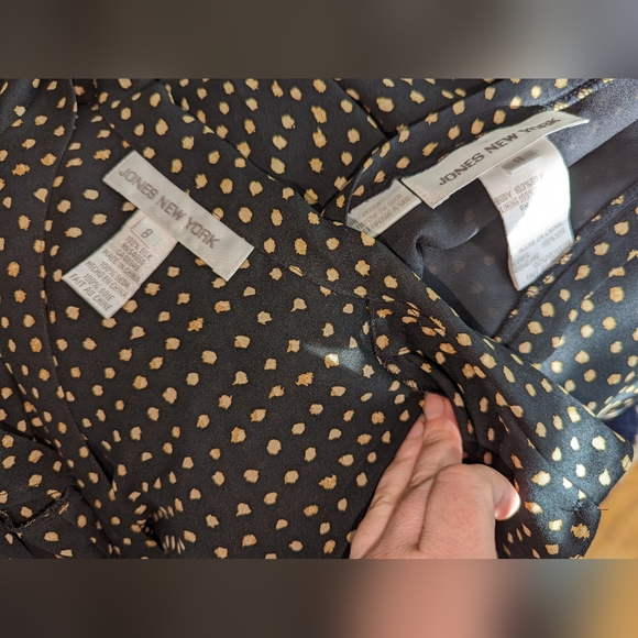 JONES NEW YORK 100% SILK BUSINESS SKIRT SUIT SIZE 8 - Picture 6 of 7